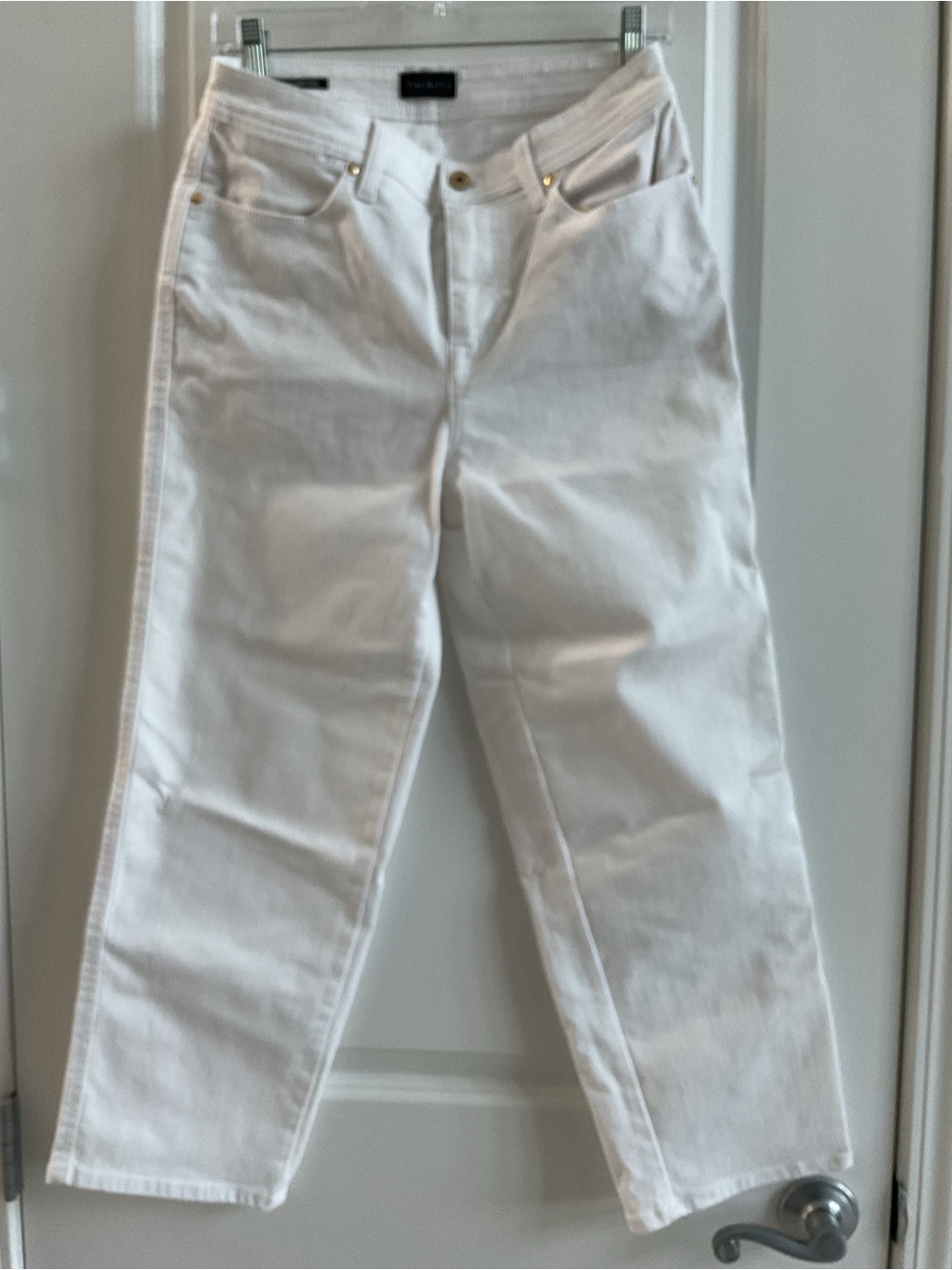 Talbots White Stove-pipe Jeans